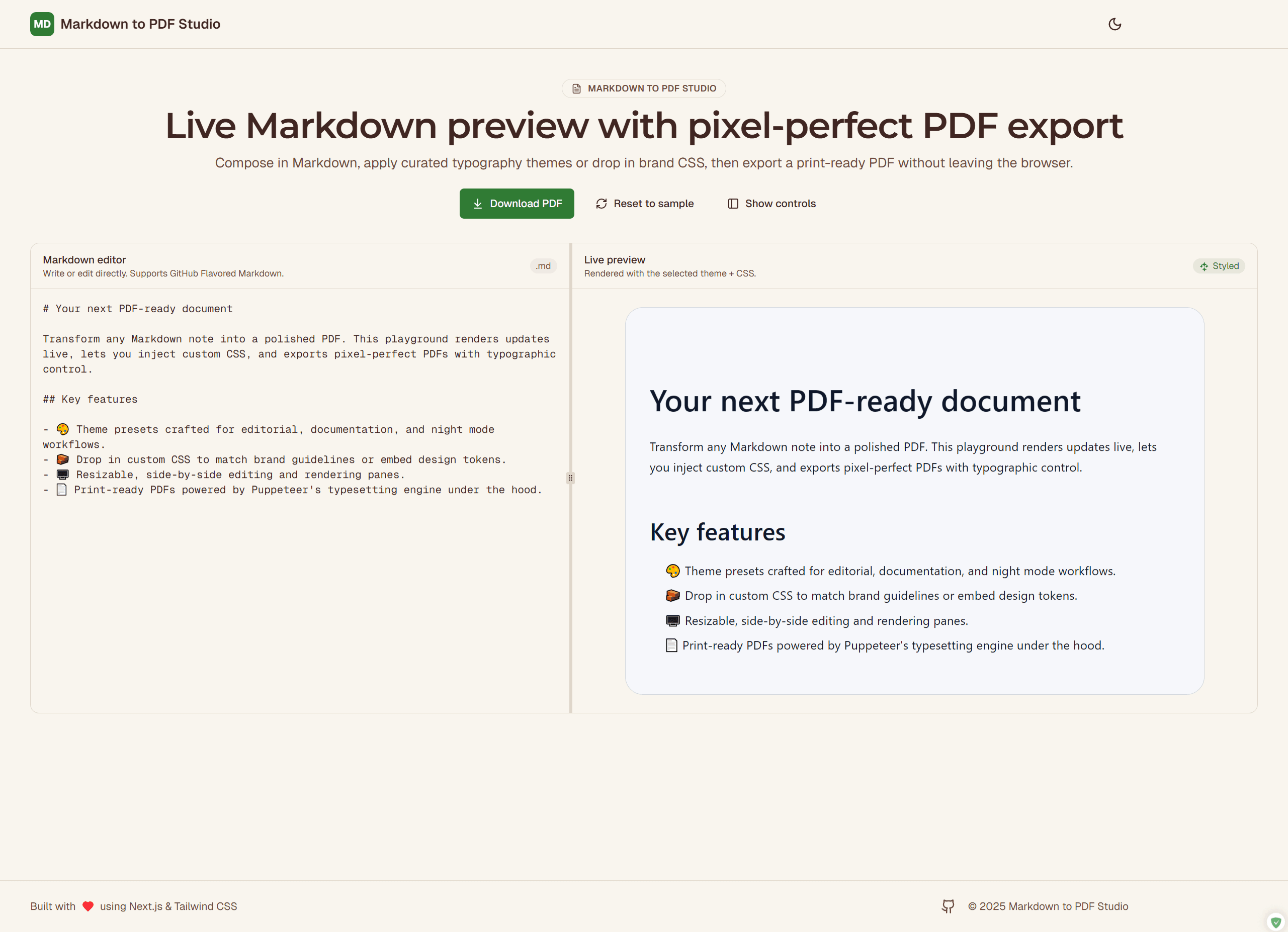 Markdown to PDF Converter - 1